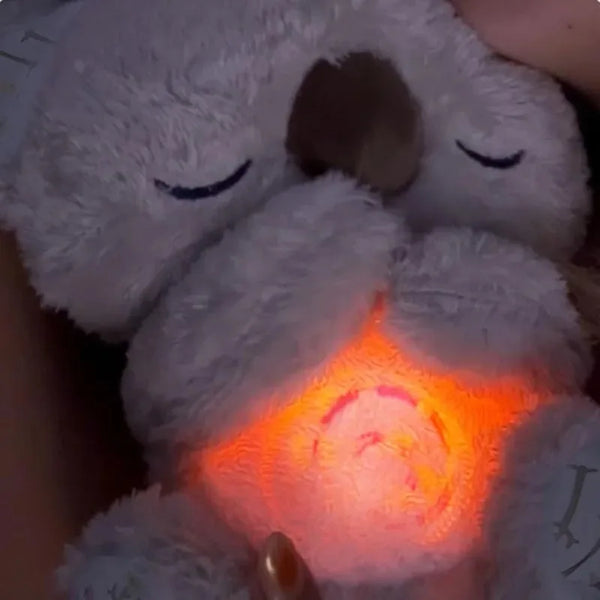 Plush koala night light toy glowing softly, ideal for children's sleep and comfort